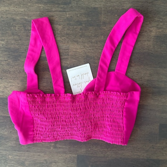 Show me Your Mumu Pink Crop Top - Picture 6 of 6